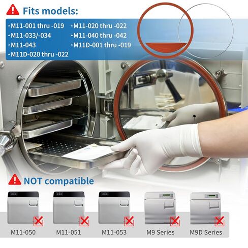 طقم حشية الباب M11 لختم الباب Midmark Ritter M11 M11D يتضمن حشية الباب والسد (#002-0504-00) وحلقة الحشية (#057-0790-00) قطعة استبدال مجموعة الختم in Kuwait