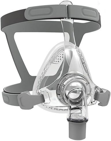 قناع CPAP، أقنعة CPAP العالمية لكامل الوجه، أقنعة أنف سيليكون ناعمة مثالية للإغلاق مع غطاء للرأس، مرفق/دوار ووسادة، ترقية لوازم CPAP لإعادة الاستخدام المناسبة لنماذج مختلفة من الآلات (L) in Saudi Arabia