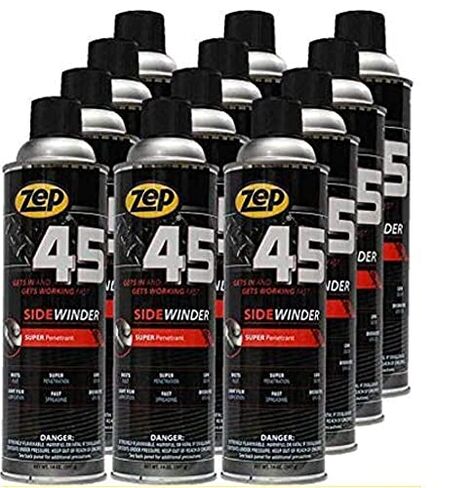 Zep 45 Sidewinder Super Penetrant - 14 أونصة (علبة بها 12) - B41801 - رذاذ زيتي مخترق، رائع للأجزاء المجمدة والمتآكلة، ويذيب الشحوم، ويصدأ in Saudi Arabia