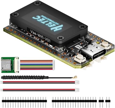 LoRa V4 ESP32 LoRa V3 Dev Board Upgraded, SX1262 ESP32 V4 Dual-core OLED Type C WI-FI Kit OLED Display ESP32-S3R2 Module 863-928 MHz 16MB Flash Supports GPS,Solar for IOT Meshtastic Arduin0, 2-Pack in Kuwait