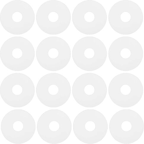 80pcs Clear Silicone Flat Washer Gasket OD 19mm ID 6mm Thickness 1.5mm Silicone Flat Gasket for Glass Shower Door Handles Towel Bars in Saudi Arabia