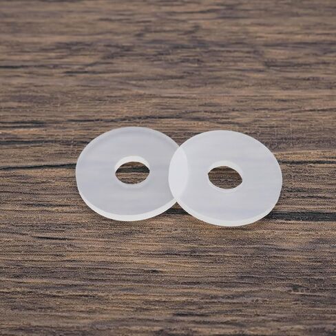 80pcs Clear Silicone Flat Washer Gasket OD 19mm ID 6mm Thickness 1.5mm Silicone Flat Gasket for Glass Shower Door Handles Towel Bars in Saudi Arabia
