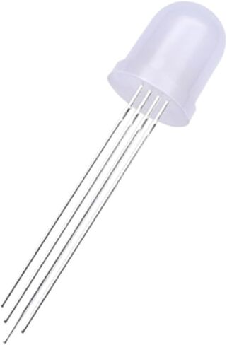 10 قطع 10 ملم 4 دبابيس كاملة الألوان RGB LED الأنود المشترك/الكاثود الشفاف/الضباب F10mm ثلاثي الألوان صمام ثنائي باعث للضوء أحمر أخضر أزرق (كاثود شفاف) in Saudi Arabia