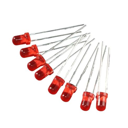 50/100PCS F3 Super Bright LED Diode 3MM Red Light Emitting Diodes DIY Kit(50pcs) in Saudi Arabia