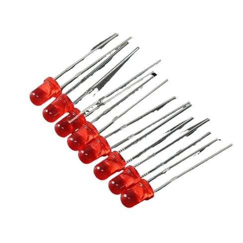 50/100PCS F3 Super Bright LED Diode 3MM Red Light Emitting Diodes DIY Kit(50pcs) in Saudi Arabia