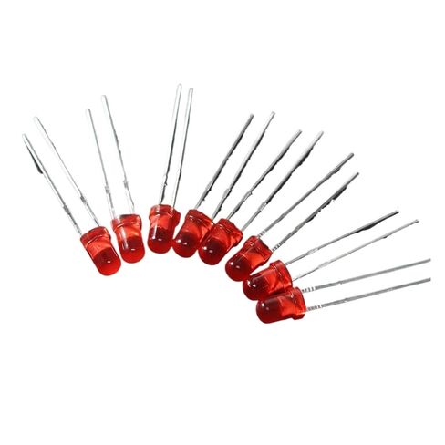 50/100PCS F3 Super Bright LED Diode 3MM Red Light Emitting Diodes DIY Kit(50pcs) in Saudi Arabia