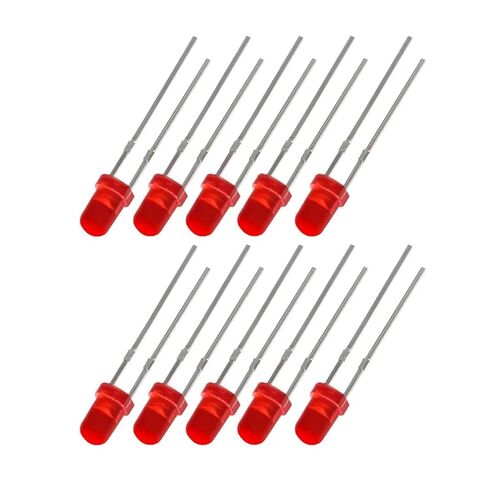 50/100PCS F3 Super Bright LED Diode 3MM Red Light Emitting Diodes DIY Kit(50pcs) in Saudi Arabia