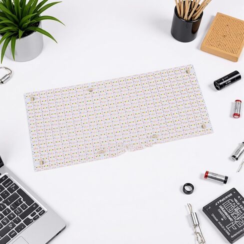 ورقة إضاءة خلفية ناعمة من Cryfokt، 576 مصباح LED بألوان مزدوجة، قابلة للقص مرنة، لوحة LED رقمية مرنة، خرز أبيض بارد دافئ، مناسب للرخام والزجاج الملون in Saudi Arabia