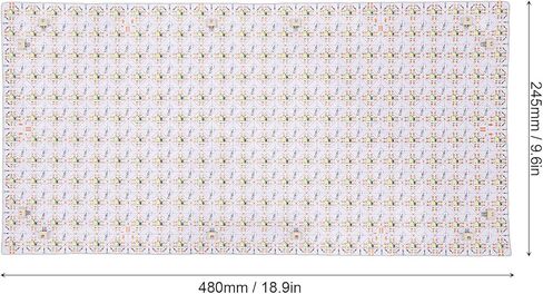 20 قطعة من ألواح الإضاءة الخلفية LED الناعمة من بانابوي، 24 وات 6000 كلفن لوحة بإضاءة خلفية LED رفيعة بيضاء باردة، ورقة لوحة إضاءة خلفية مرنة قابلة للقطع، لكونترتوب شفاف، رخام، 18.9 × 9.65 بوصة in Saudi Arabia