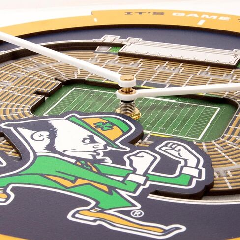 YouTheFan NCAA Notre Dame Fighting Irish 3D StadiumView Clock in Saudi Arabia