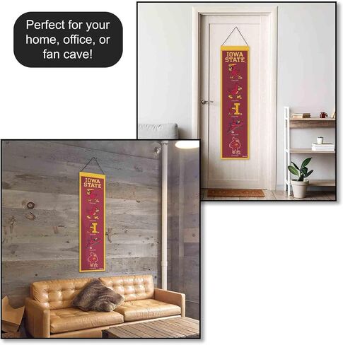 WinCraft Iowa State University Cyclones Evolution 8x32 Inch Vertical Wool Embroidered Hanging Banner in Saudi Arabia