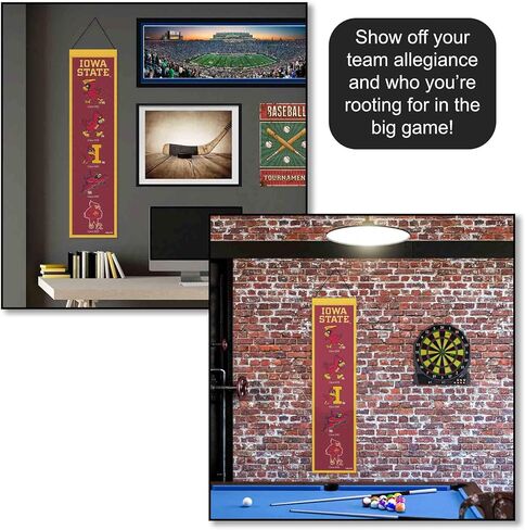 WinCraft Iowa State University Cyclones Evolution 8x32 Inch Vertical Wool Embroidered Hanging Banner in Saudi Arabia