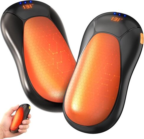 JIJ Rechargeable Hand Warmers 2 Pack - 8000mAh Electric Hand Warmers in Saudi Arabia