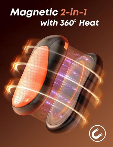 JIJ Rechargeable Hand Warmers 2 Pack - 8000mAh Electric Hand Warmers in Saudi Arabia