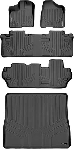 MAXLINER Floor Mats 3 Rows and Cargo Liner Behind 3rd Row Set for 2013-2020 Toyota Sienna in Saudi Arabia