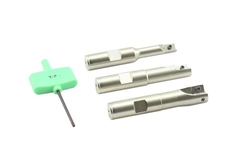 Shars 90 Degree Mini Indexable End Mill 3 PCS Set with APKT 11T308 Inserts, 3/8", 1/2", 5/8" Cutter Diameter P[ in Saudi Arabia