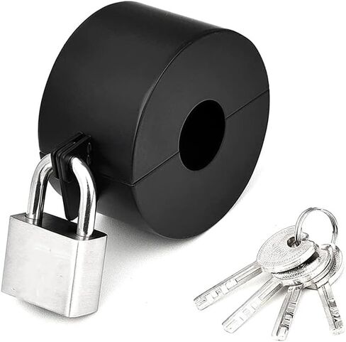 Enhanced Security Door Handle Lock Device Suitable for Most Standard Round Handles (B) Show B in Saudi Arabia