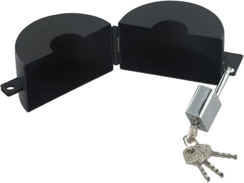 Enhanced Security Door Handle Lock Device Suitable for Most Standard Round Handles (B) Show B in Saudi Arabia