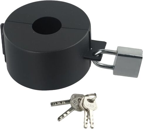 Enhanced Security Door Handle Lock Device Suitable for Most Standard Round Handles (B) Show B in Saudi Arabia