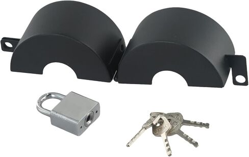 Enhanced Security Door Handle Lock Device Suitable for Most Standard Round Handles (B) Show B in Saudi Arabia