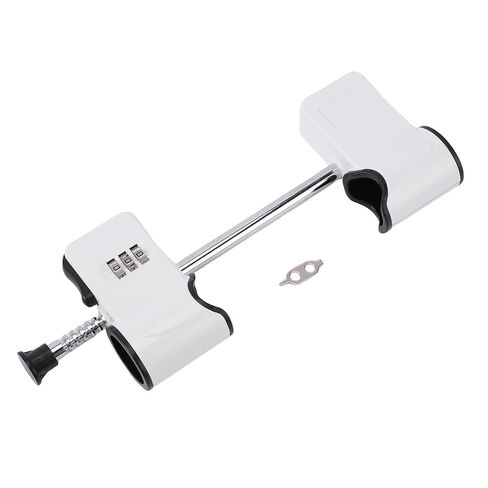 Double Door Code Lock 3 Digit Password Retractable Rod Alloy Steel French Door Lockout Device for Home in Saudi Arabia