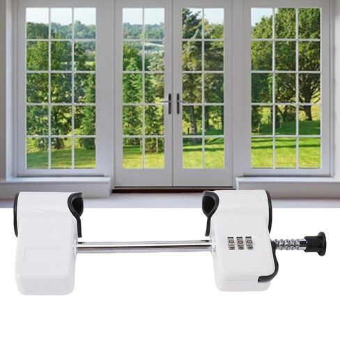 Double Door Code Lock 3 Digit Password Retractable Rod Alloy Steel French Door Lockout Device for Home in Saudi Arabia