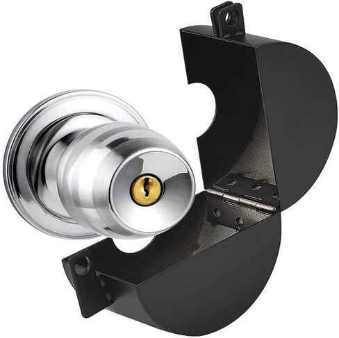Enhanced Security Door Handle Lock Device Suitable for Most Standard Round Handles (B) Show A in Saudi Arabia