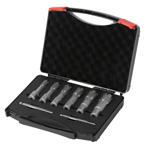 6PCS Diameter 16MM-26MMX35MM Annular Cutter with 3/4" Carbide Alloy Core Drill, Metal Hole Saw in Saudi Arabia