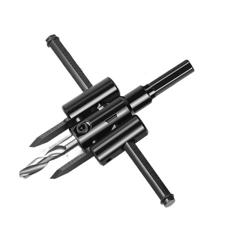 1PC 30/40-120/200/300mm Adjustable Circle Hole Saw Aircraft Type Hole Opener Circle Hole Cutter Drill Bit Woodworking(30-200mm Normal) in Saudi Arabia