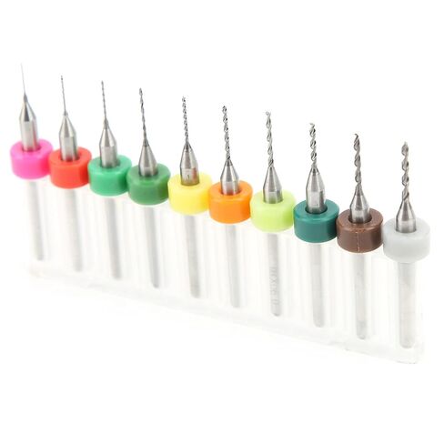 Fafeicy High Hardness Tungsten Steel Drill Bit Set, Spiral Notch Design for Smooth Chip Removal, 0.3-1.2mm Micro Bits, Used on Printed Circuit Board Drill Machine in Saudi Arabia