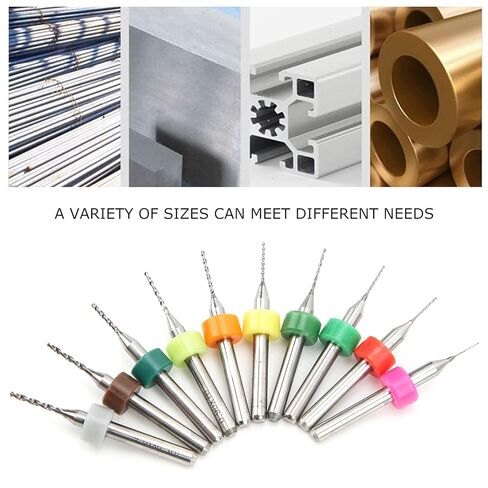 Fafeicy High Hardness Tungsten Steel Drill Bit Set, Spiral Notch Design for Smooth Chip Removal, 0.3-1.2mm Micro Bits, Used on Printed Circuit Board Drill Machine in Saudi Arabia