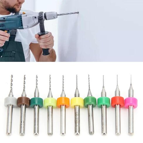 Fafeicy High Hardness Tungsten Steel Drill Bit Set, Spiral Notch Design for Smooth Chip Removal, 0.3-1.2mm Micro Bits, Used on Printed Circuit Board Drill Machine in Saudi Arabia