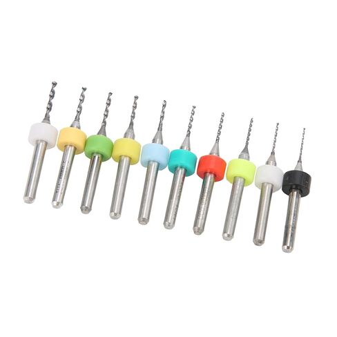 Fafeicy Mini Drill Tungsten Steel Circuit Board Repairing Spiral Bit Tool Set 10Pcs for Engraving Crafting in Saudi Arabia