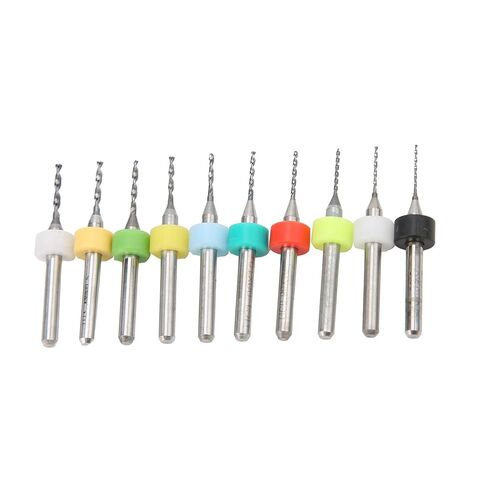 Fafeicy Mini Drill Tungsten Steel Circuit Board Repairing Spiral Bit Tool Set 10Pcs for Engraving Crafting in Saudi Arabia