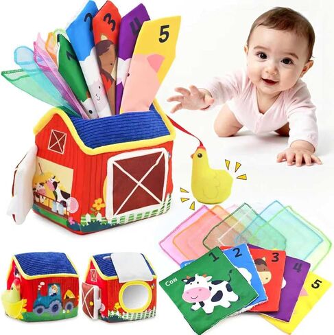 Weirtoya Baby Tissue Box Toy من 6 إلى 12 شهرًا للأطفال الصغار ألعاب مونتيسوري ألعاب تعليمية ألعاب حسية صبي فتاة هدايا للأطفال من سن 6 إلى 12 شهرًا لعيد الميلاد المجيد للأطفال in Kuwait