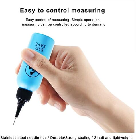 60ML Plastic Squeeze Bottle Precision Needle Tip Squeeze Bottle Antistatic Solvent Bottle with 1 Needle Dispenser for Loading Glues Adhesives Liquids Soldering Flux Hand Bottle DIY Repair,Blue in Saudi Arabia