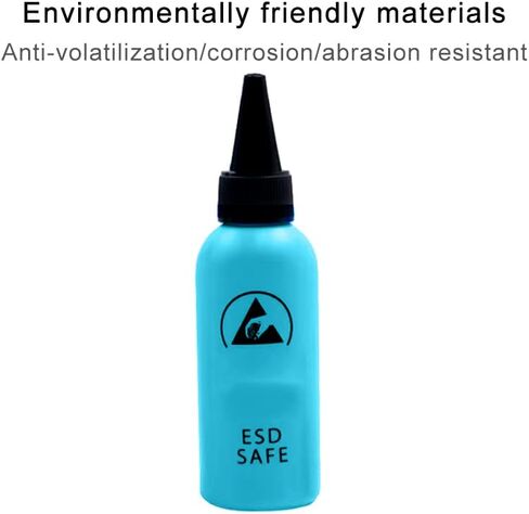 60ML Plastic Squeeze Bottle Precision Needle Tip Squeeze Bottle Antistatic Solvent Bottle with 1 Needle Dispenser for Loading Glues Adhesives Liquids Soldering Flux Hand Bottle DIY Repair,Blue in Saudi Arabia