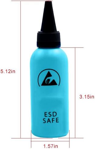 60ML Plastic Squeeze Bottle Precision Needle Tip Squeeze Bottle Antistatic Solvent Bottle with 1 Needle Dispenser for Loading Glues Adhesives Liquids Soldering Flux Hand Bottle DIY Repair,Blue in Saudi Arabia