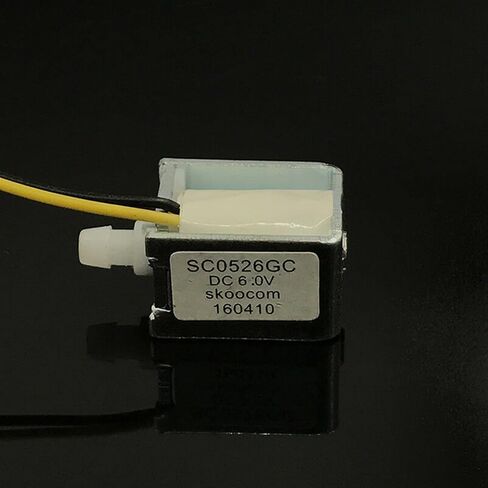 SKOOCOM SC0526GC Micro Electric DC Solenoid Valve DC 6V Mini Air Gas Flow Control Valve N/C Normally Close Small Exhaust Valve in Saudi Arabia