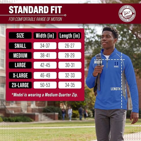 COLOSSEUM Mens NCAA Campus Classic Long Sleeve 1/4 Zip Windshirt, Performance Lightweight Quarter Zip, Athletic Design in Saudi Arabia