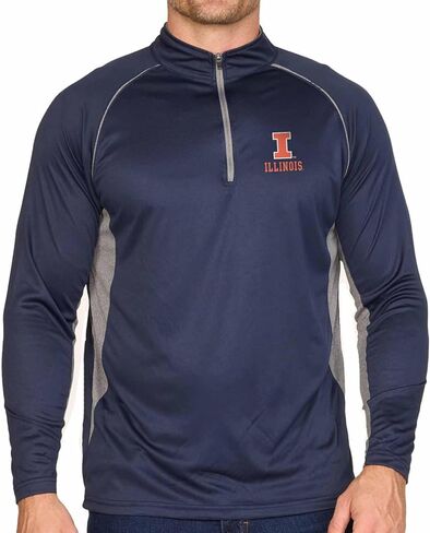 COLOSSEUM Mens NCAA Campus Classic Long Sleeve 1/4 Zip Windshirt, Performance Lightweight Quarter Zip, Athletic Design in Saudi Arabia