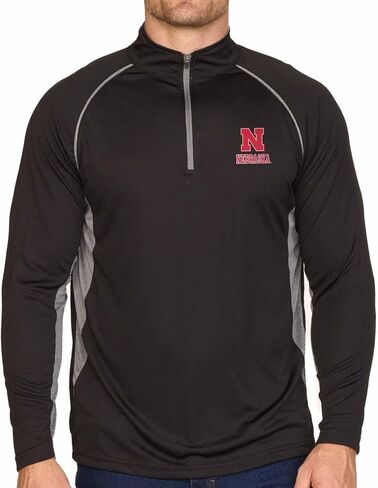 COLOSSEUM Mens NCAA Campus Classic Long Sleeve 1/4 Zip Windshirt, Performance Lightweight Quarter Zip, Athletic Design in Saudi Arabia