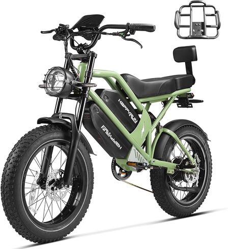 HAPPYRUN 1500W Peak Electric Bike, 48V 38AH Large Battery ebike with Fat Tire, 85 Miles Long Range, 38 MPH Max Speed, 3 Smart Riding Modes, 7-Speed Shifting in Saudi Arabia