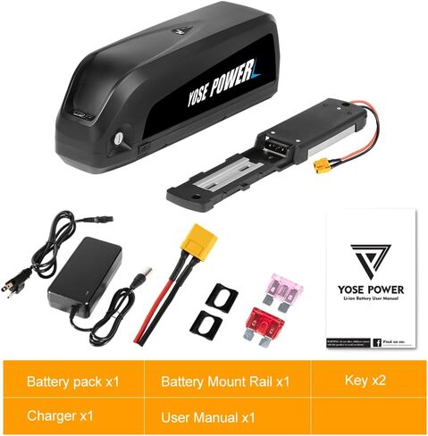 YS YOSE POWER Electric Bike Battery 52V 15Ah Ebike Battery for 500W 1000W Electric Bicycle Battery Replacement 52V Lithium Batteries in Kuwait