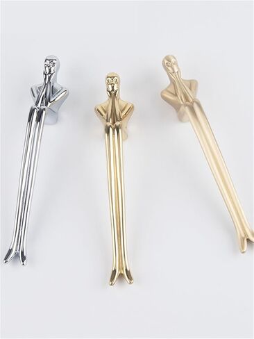 Solid Brass Handle Wardrobe Chrome Kitchen Cabinet Drawer Gold 1Pcs(Polished Brass) in Saudi Arabia