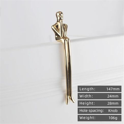 Solid Brass Handle Wardrobe Chrome Kitchen Cabinet Drawer Gold 1Pcs(Polished Brass) in Saudi Arabia