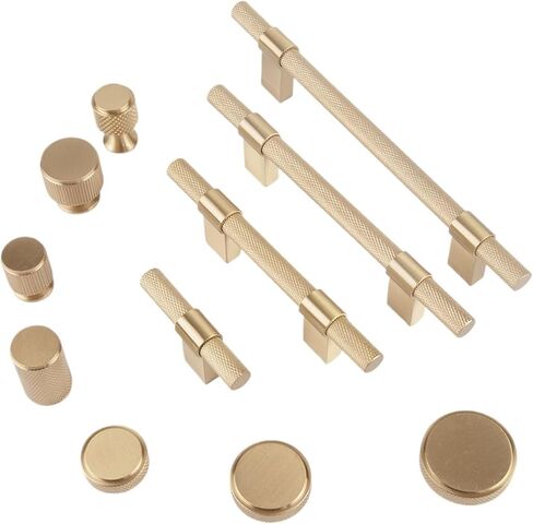 Solid Brass Knurled Pull Handle Furniture Brushed Door Available 1Pcs(8834-96) in Saudi Arabia
