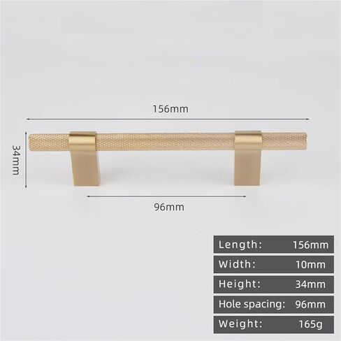 Solid Brass Knurled Pull Handle Furniture Brushed Door Available 1Pcs(8834-96) in Saudi Arabia