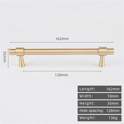 الصلبة النحاس نحى العتيقة برونزية 265 مللي متر سحب درج T بار المطبخ مقبض كابينة 1 قطعة (8873-128-BB) in Kuwait
