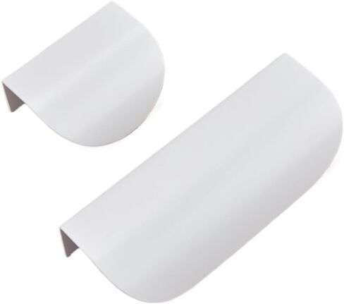 Brass Invisible Cabinet Pull Handle Furniture Hardware Drawer White Leaf Hollow 1Pcs(L1038-38-White) in Saudi Arabia